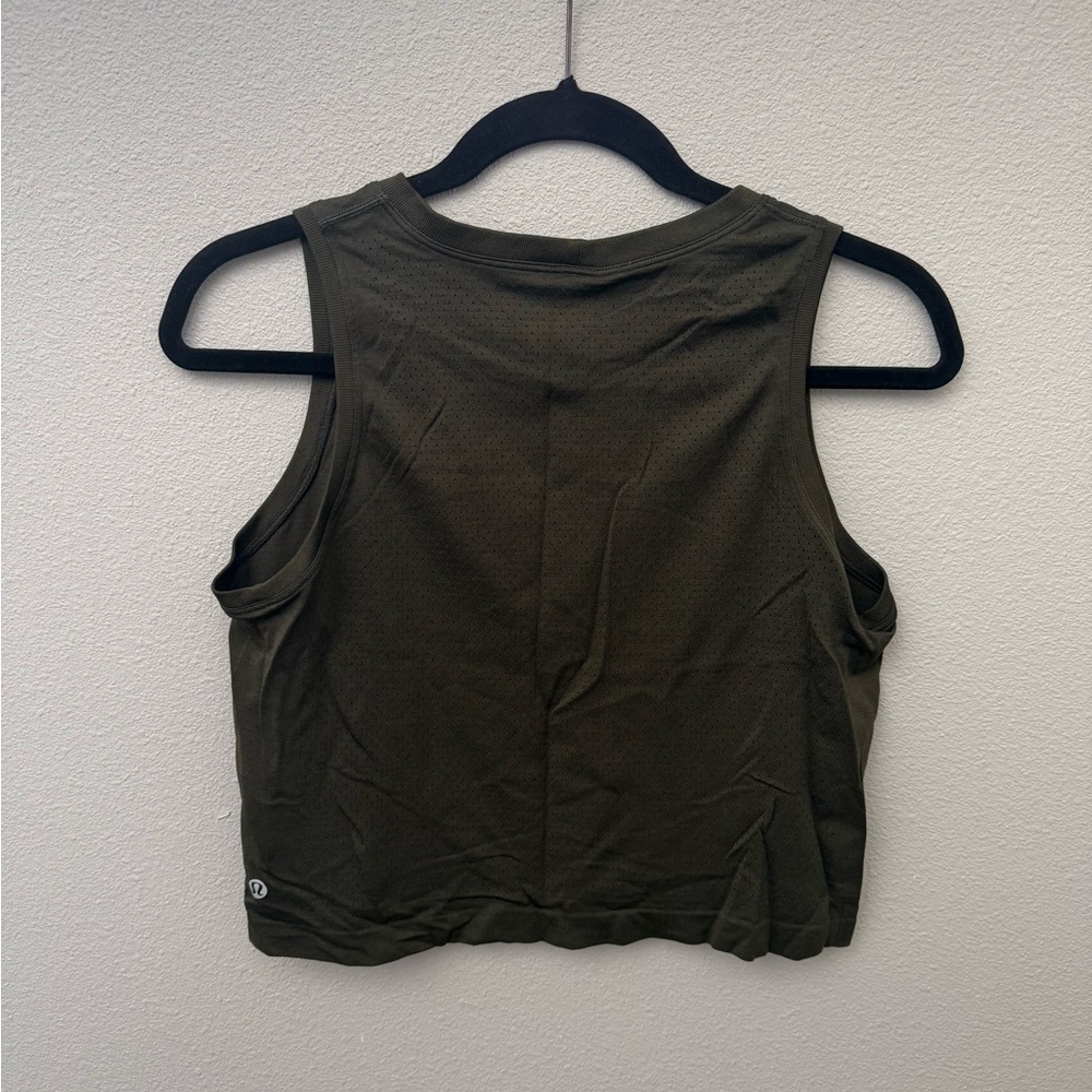 Lululemon Muscle Tank, Dark Olive, 6 - Picture 2 of 3